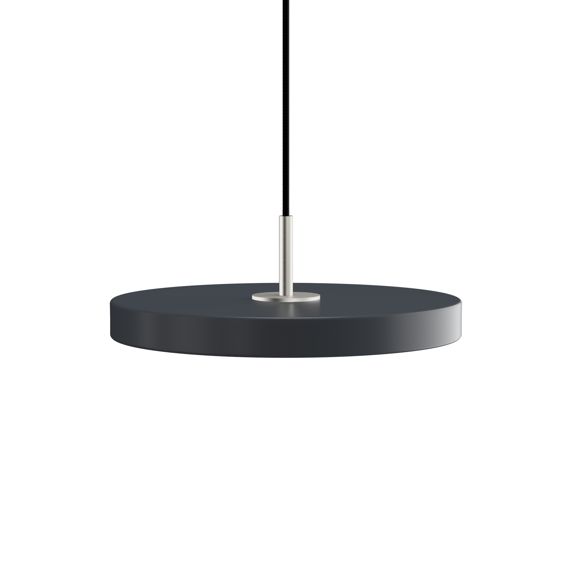 UMAGE Asteria Mini LED Pendant in Anthracite with Steel Connector