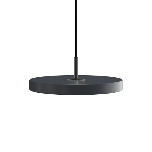 UMAGE Asteria Mini LED Pendant in Anthracite with Black Connector