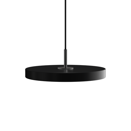 UMAGE Asteria Mini LED Pendant in Black with Black Connector