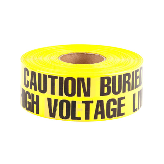 Dottie UT11D Dottie 3 in x 1000 ft Yellow Underground Warning Tape (Caution Buried High Voltage Line Below) UT11D