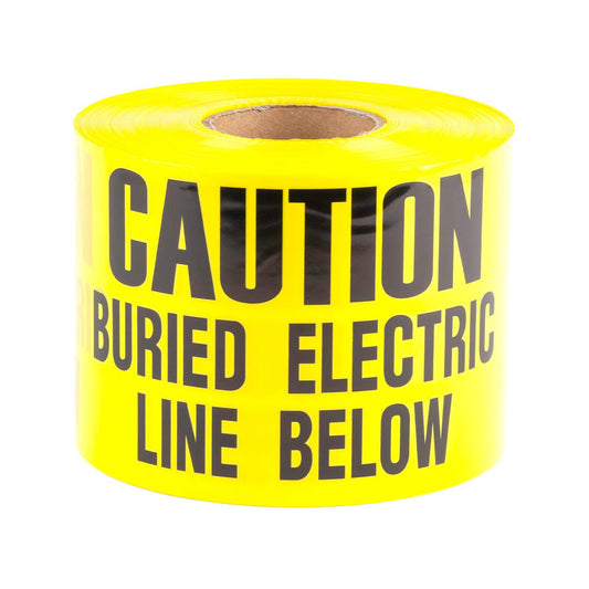 Dottie UT28D Dottie 6 in x 1000 ft Yellow Underground Tape (Caution Buried Electric Line Below) UT28D