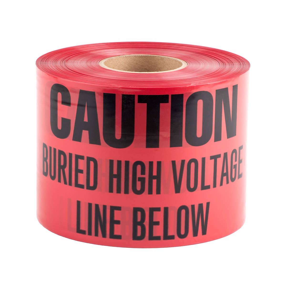 Dottie UT33D Dottie 6 in x 1000 ft Red Underground Tape (Caution Buried High Voltage Line Below) UT33D
