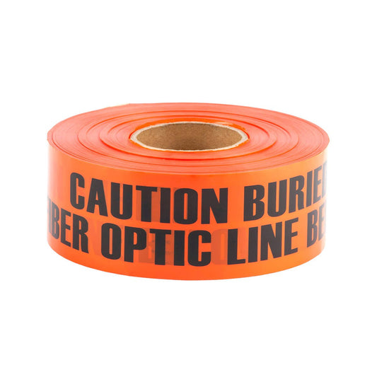 Dottie UT44D Dottie 3 in x 1000 ft Orange Underground Tape (Caution Buried Fiber Optic Line Below) UT44D