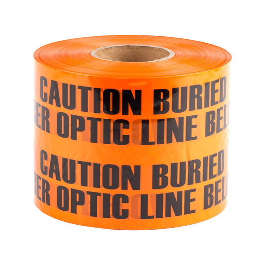 Dottie UT47D Dottie 6 in x 1000 ft Orange Underground Tape (Caution Buried Fiber Optic Line Below) UT47D