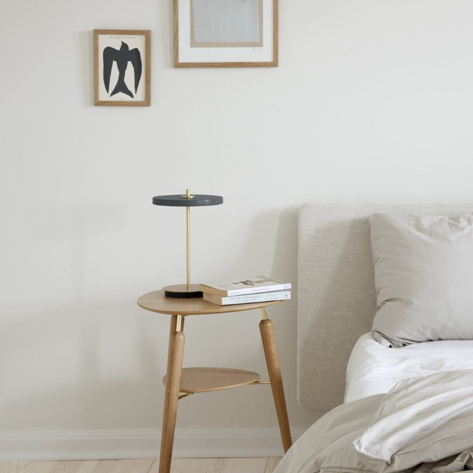 UMAGE Asteria Move LED Portable Table Lamp in Anthracite — styled interior view 5