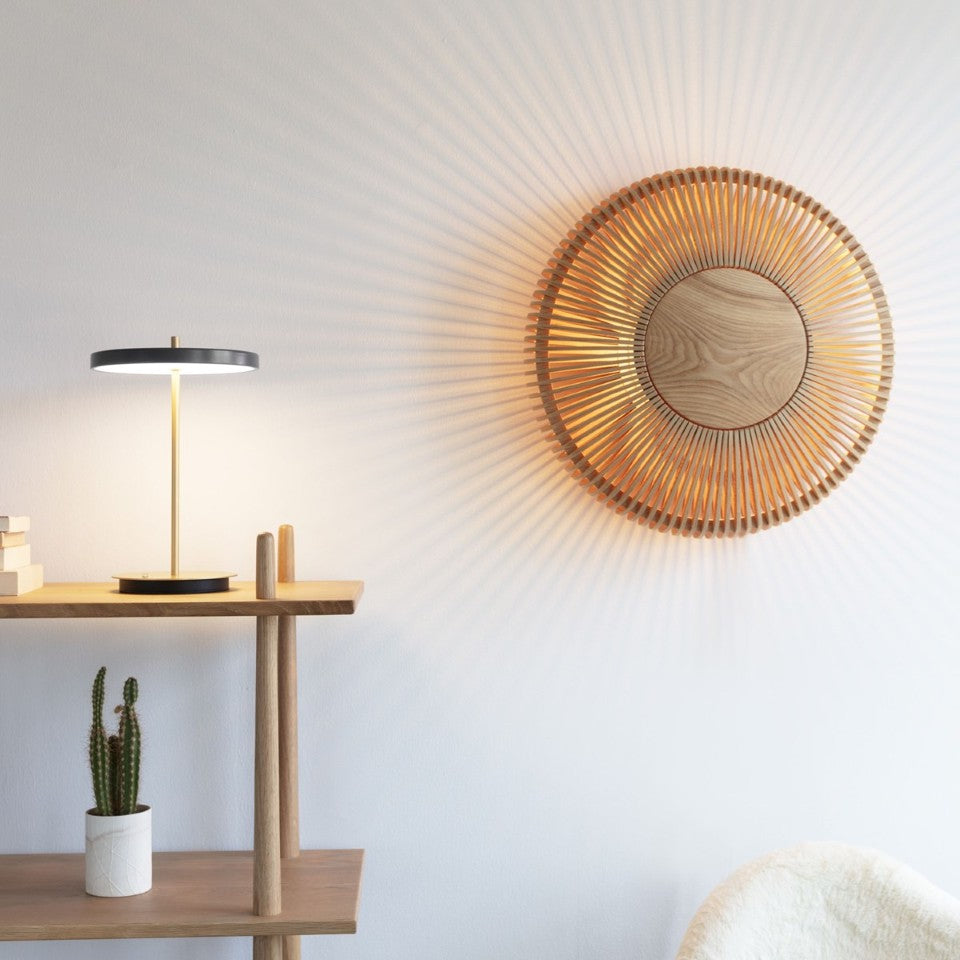 UMAGE Asteria Move LED Portable Table Lamp in Anthracite — styled interior view 2