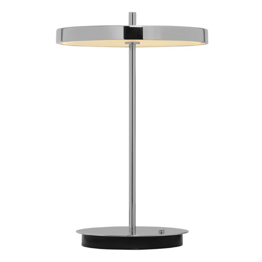 UMAGE Asteria Move Portable Table Lamp - Polished Steel / Polished Steel