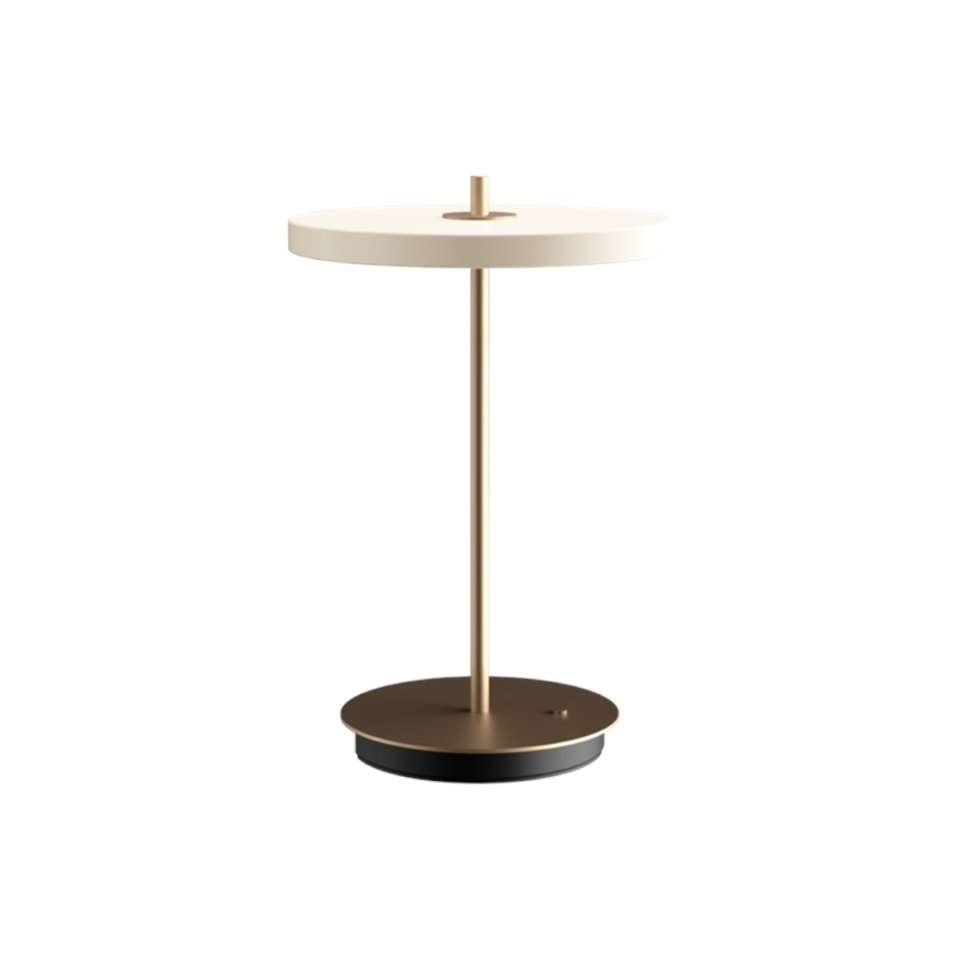 UMAGE Asteria Move LED Portable Table Lamp in Pearl White