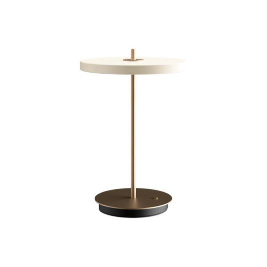 UMAGE Asteria Move LED Portable Table Lamp in Pearl White