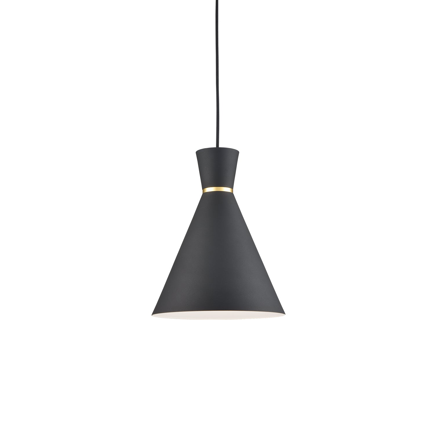 Kuzco Vanderbilt black with gold detail pendant 493210-BK/GD