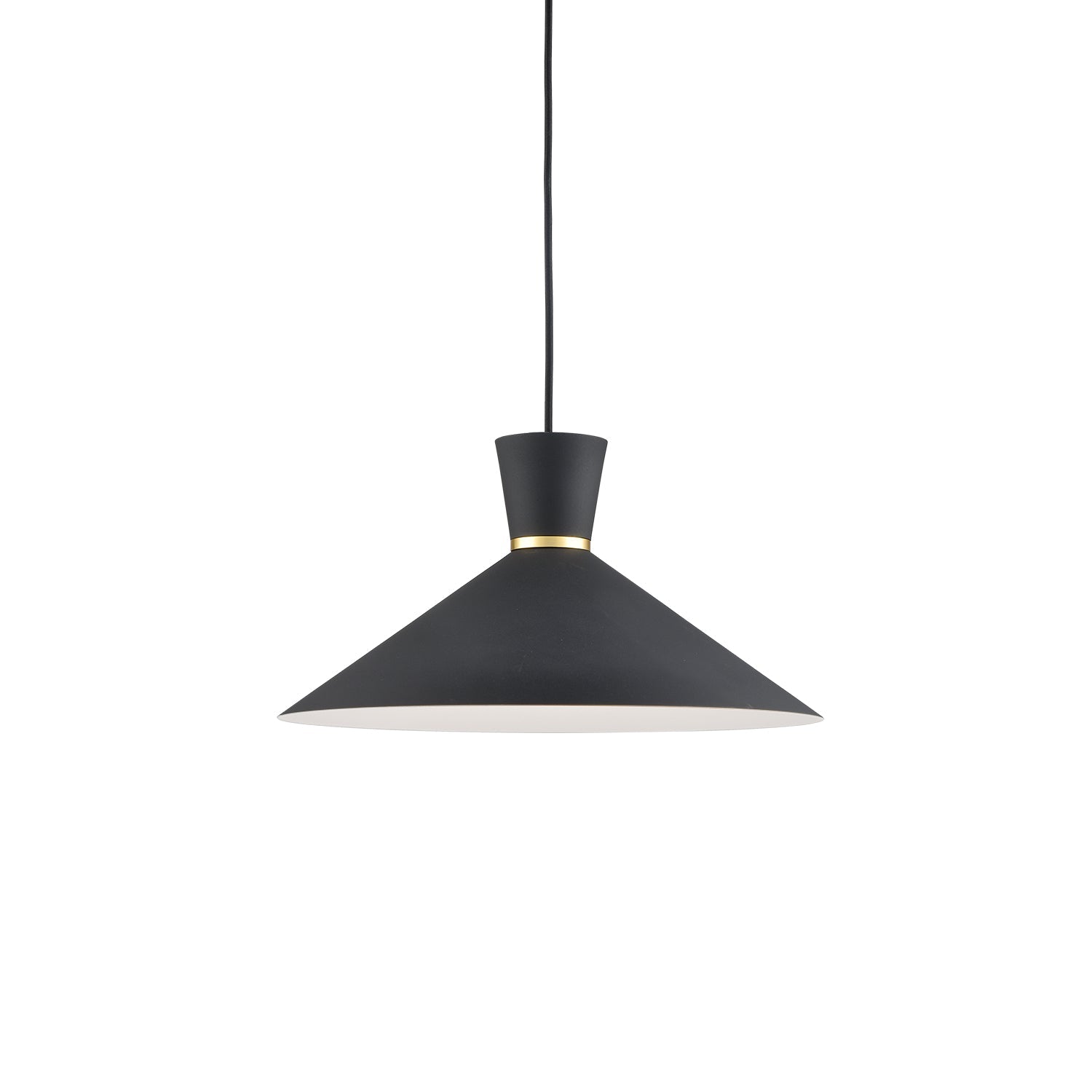 Kuzco Vanderbilt black with gold detail pendant 493216-BK/GD