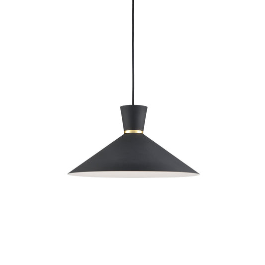 Kuzco Vanderbilt black with gold detail pendant 493216-BK/GD