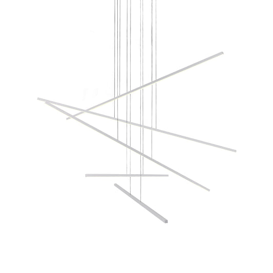 Kuzco Vega Minor brushed nickel multi-pendant MP18205-BN