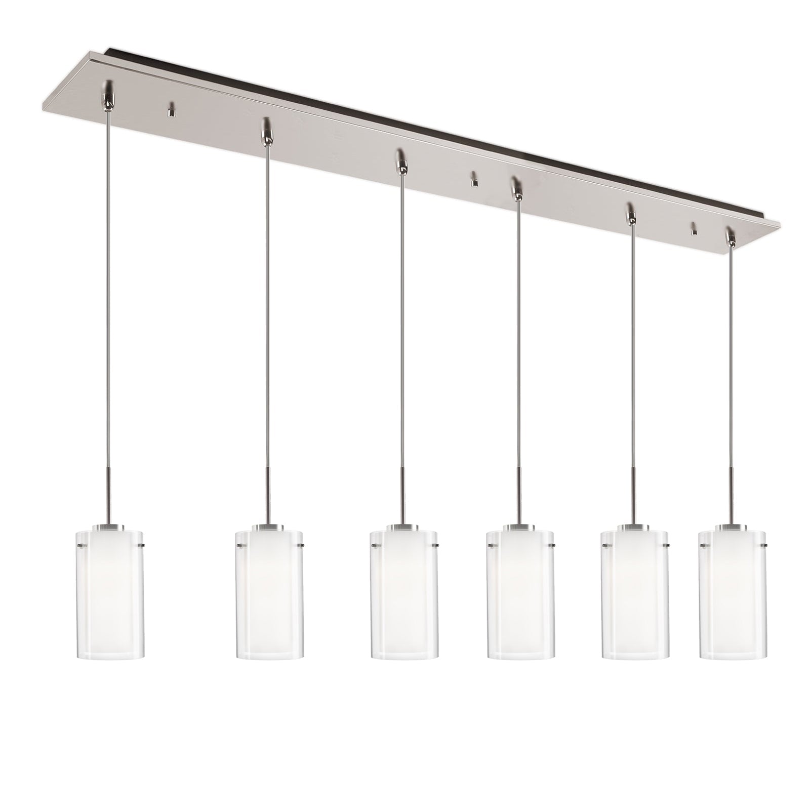 Kuzco Verona brushed nickel multi-pendant MP41304BN-06