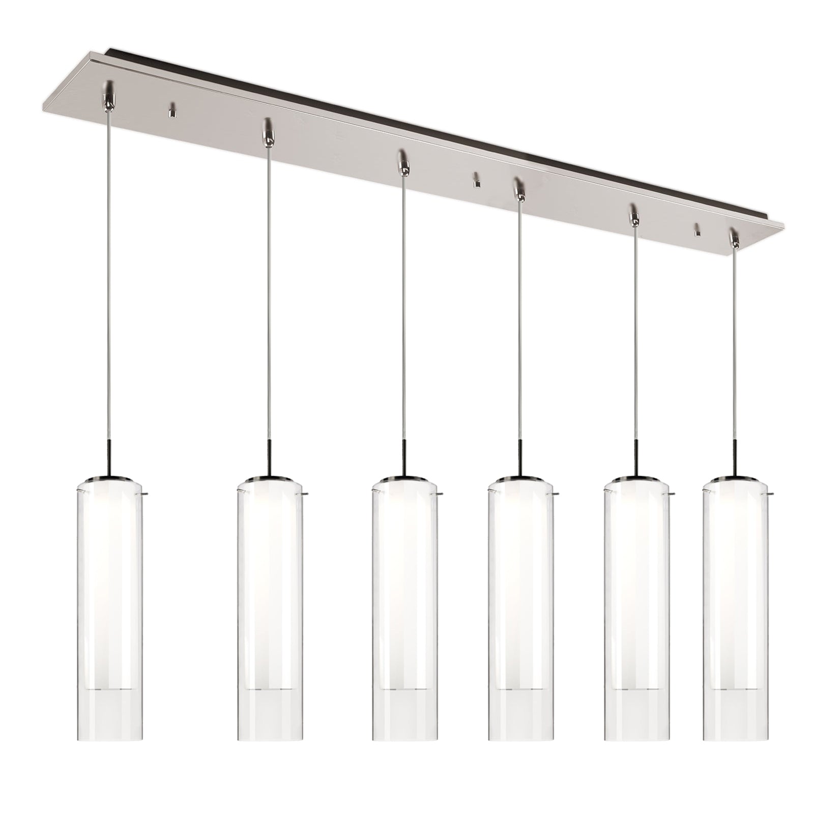 Kuzco Verona brushed nickel multi-pendant MP41305BN-06
