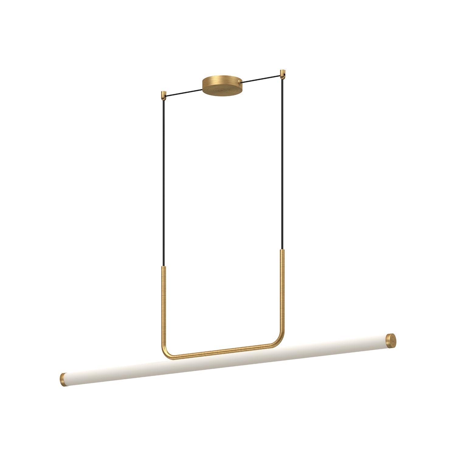 Kuzco Vesper brushed gold linear pendant LP73048-BG
