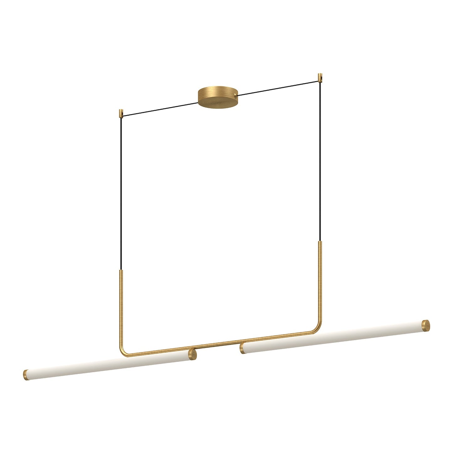 Kuzco Vesper brushed gold linear pendant LP73073-BG