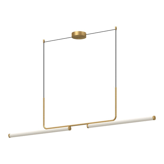 Kuzco Vesper brushed gold linear pendant LP73073-BG
