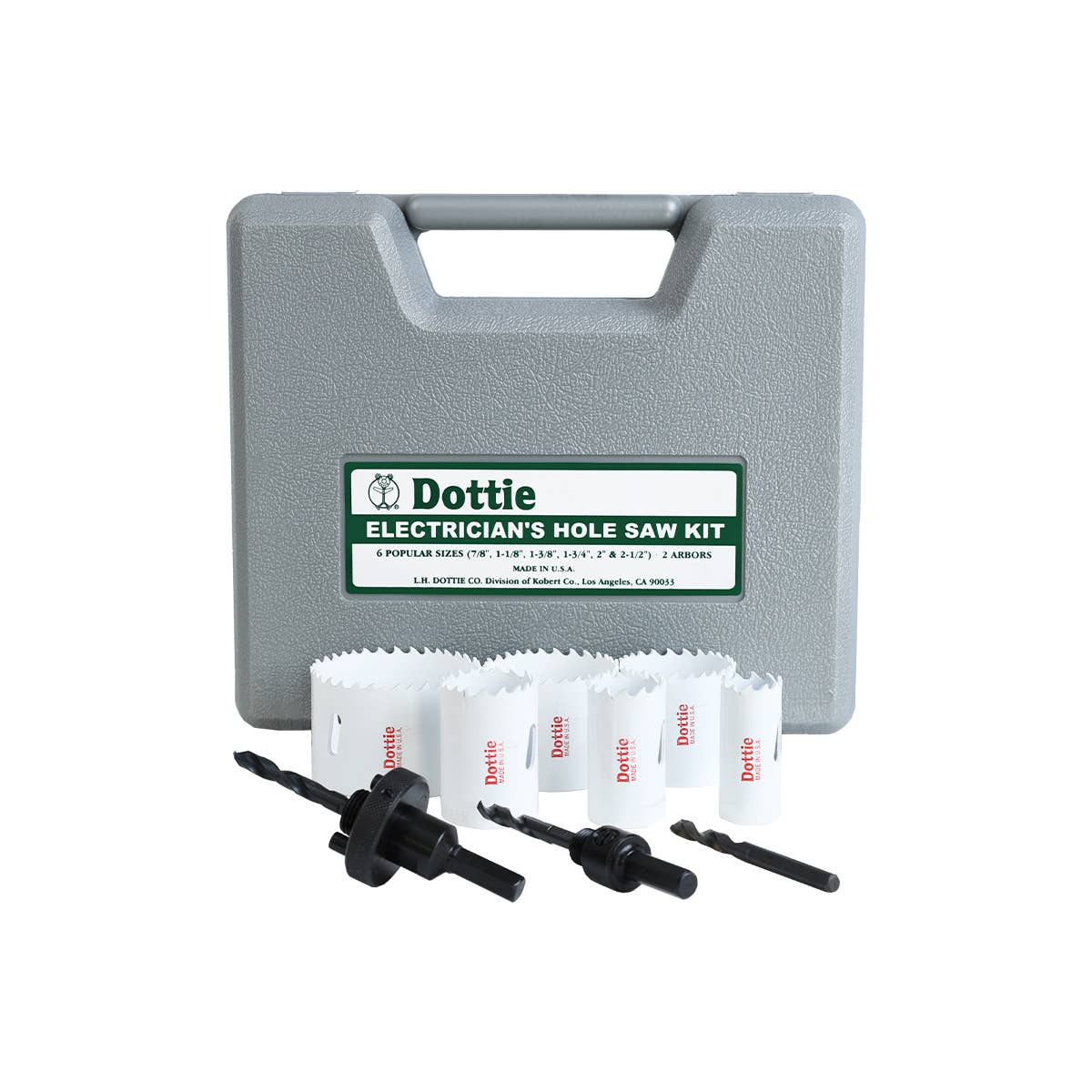 Dottie VP02E Dottie 1/2-2 in Electrician's Hole Saw Kit VP02E
