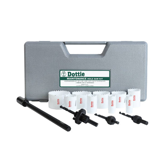 Dottie VP100 Dottie 3/8-2 in Maintenance Hole Saw Kit VP100