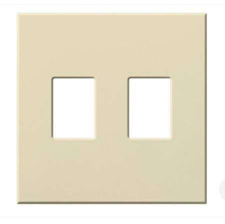 Lutron Nova T 2-gang wall plate in Beige