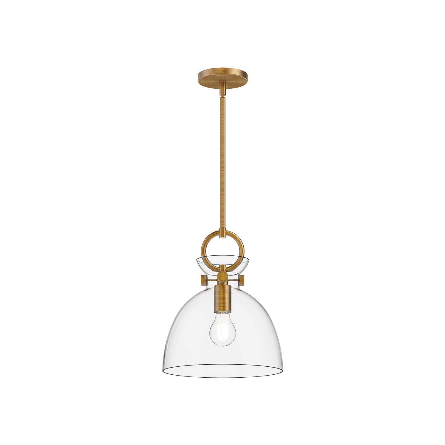 Alora Mood Waldo aged gold pendant PD411811AGCL