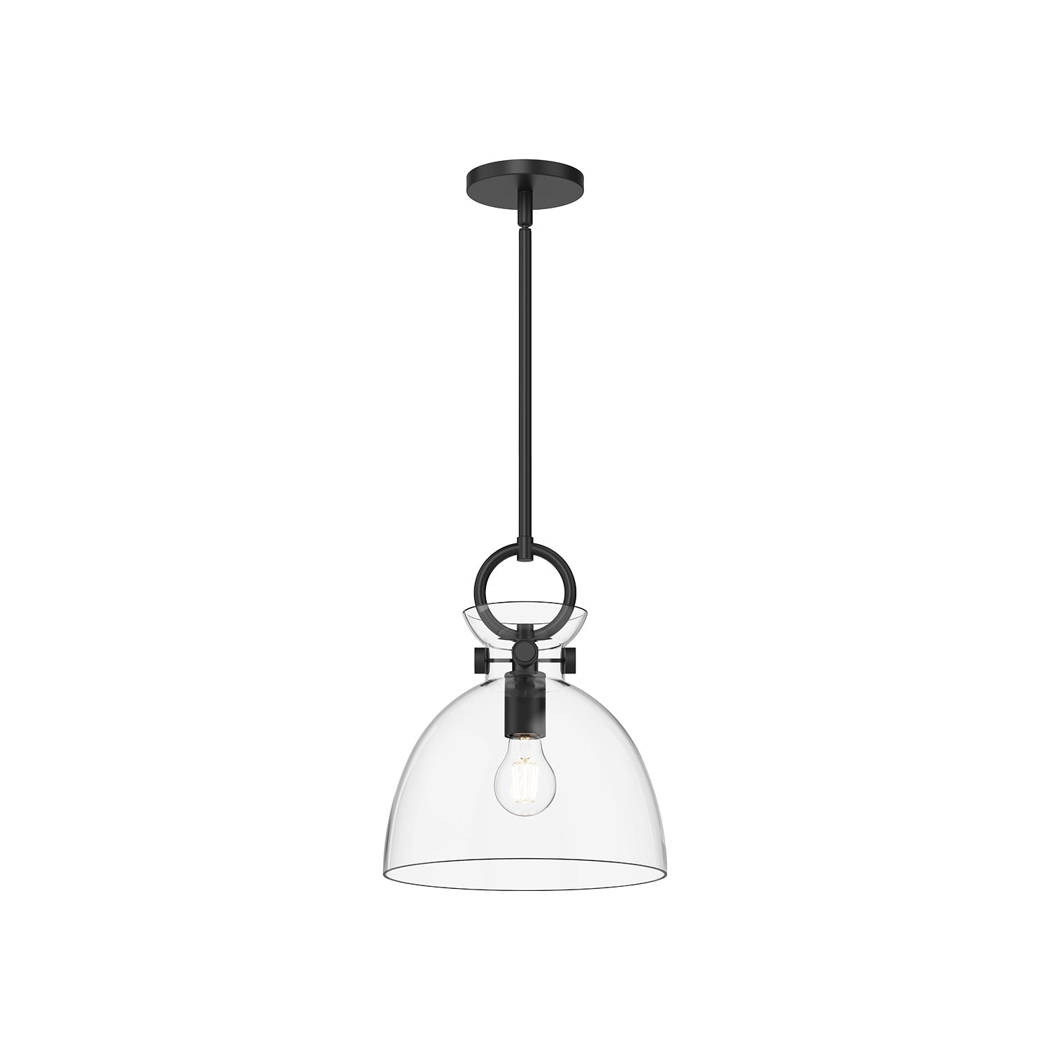 Alora Mood Waldo matte black pendant PD411811MBCL