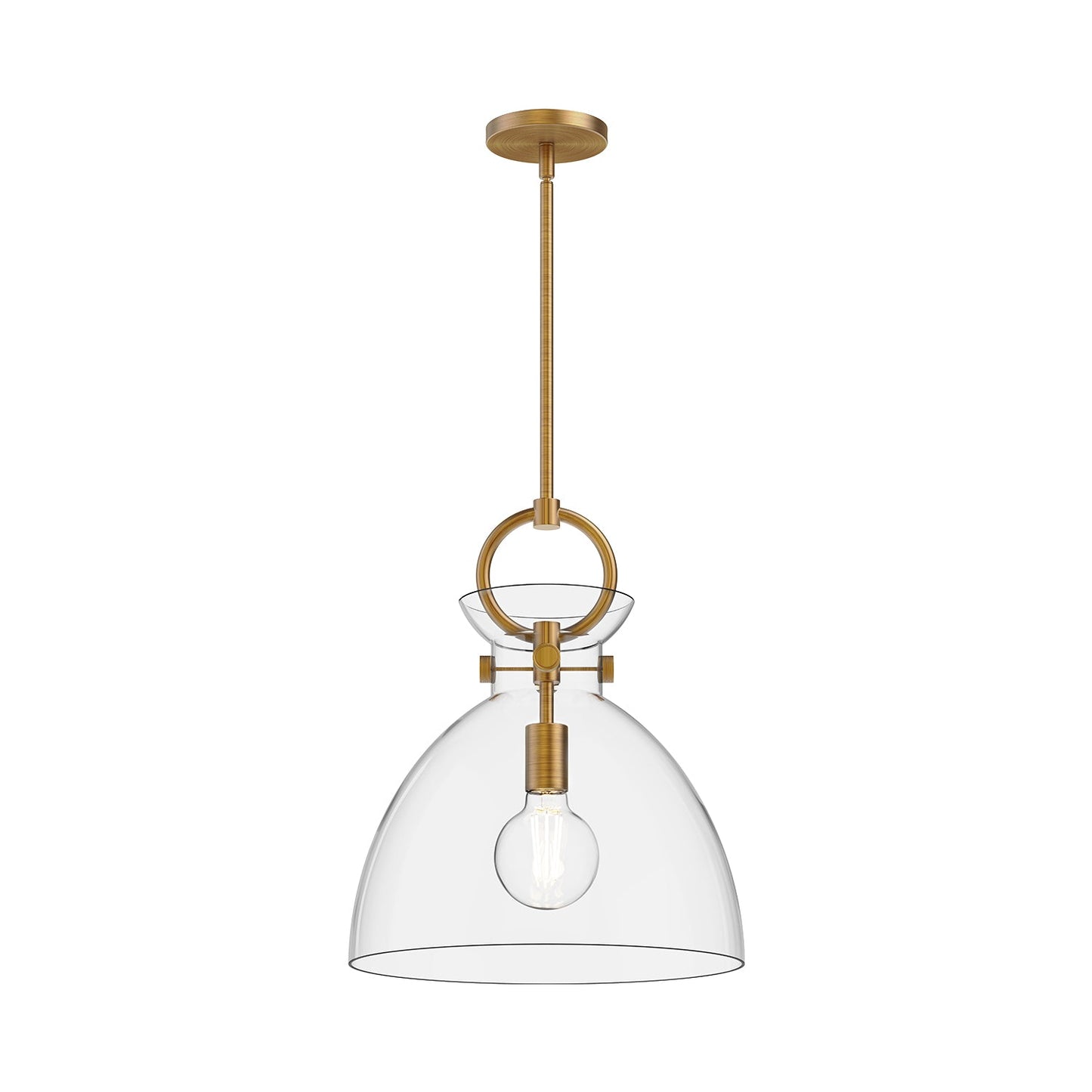 Alora Mood Waldo aged gold pendant PD411814AGCL