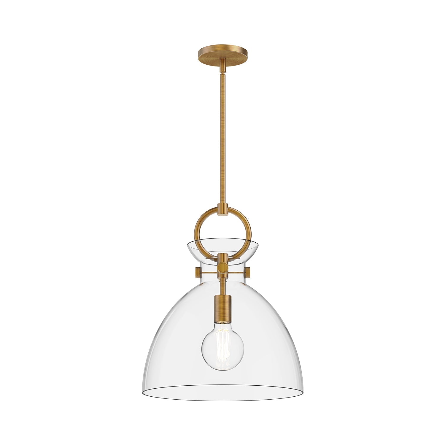 Alora Mood Waldo aged gold pendant PD411814AGCL