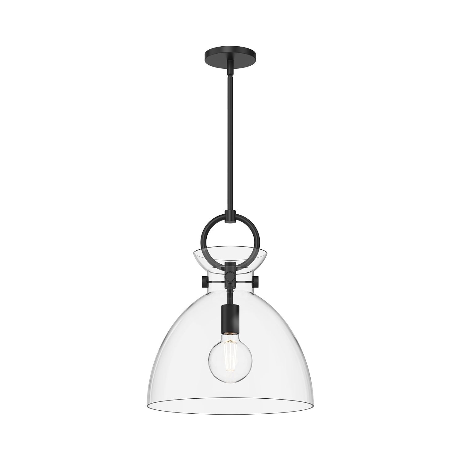 Alora Mood Waldo matte black pendant PD411814MBCL