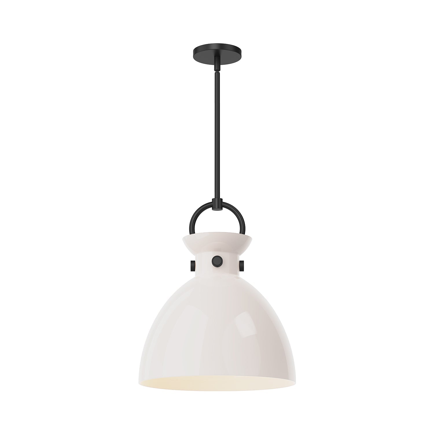 Alora Mood Waldo matte black pendant PD411814MBGO