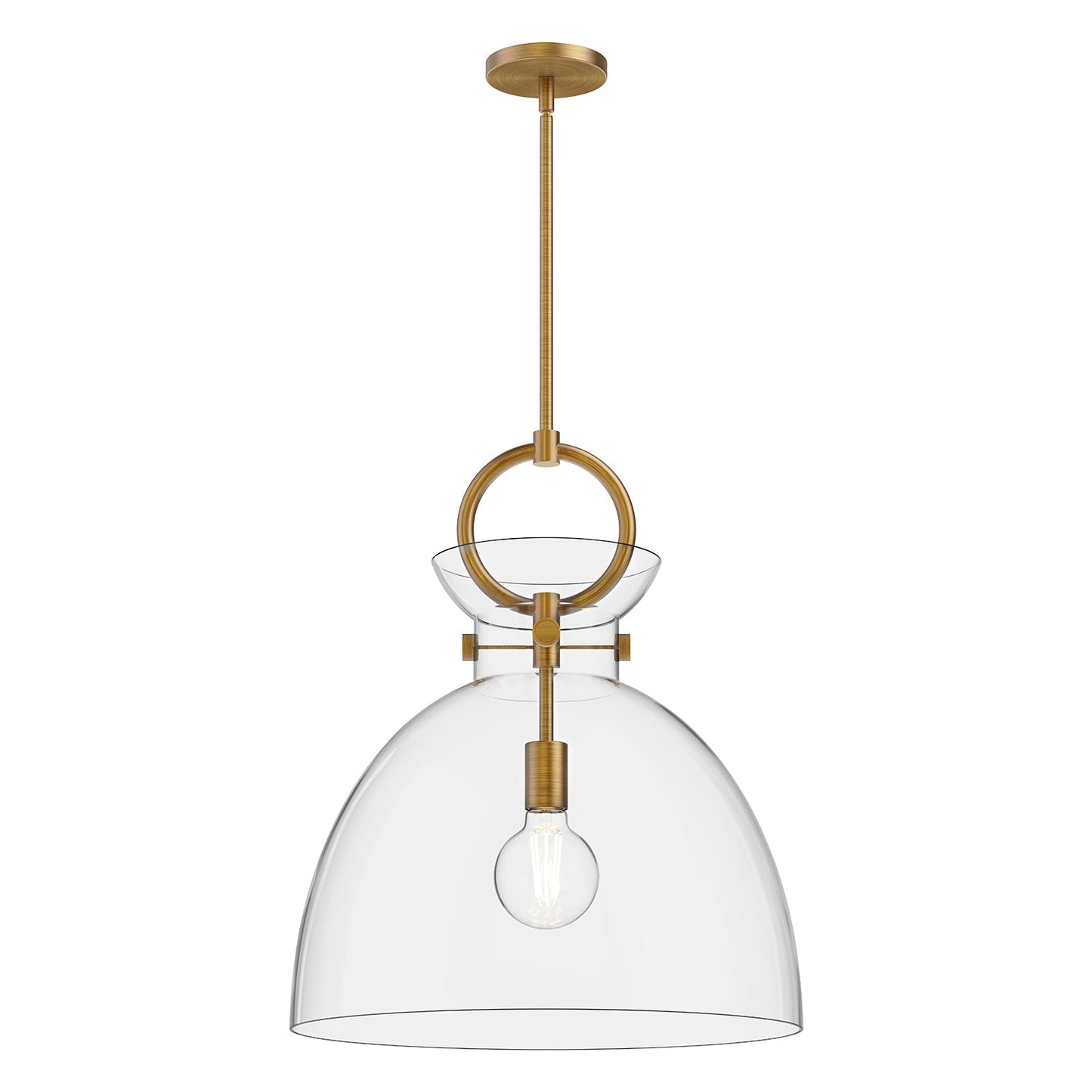 Alora Mood Waldo aged gold pendant PD411818AGCL