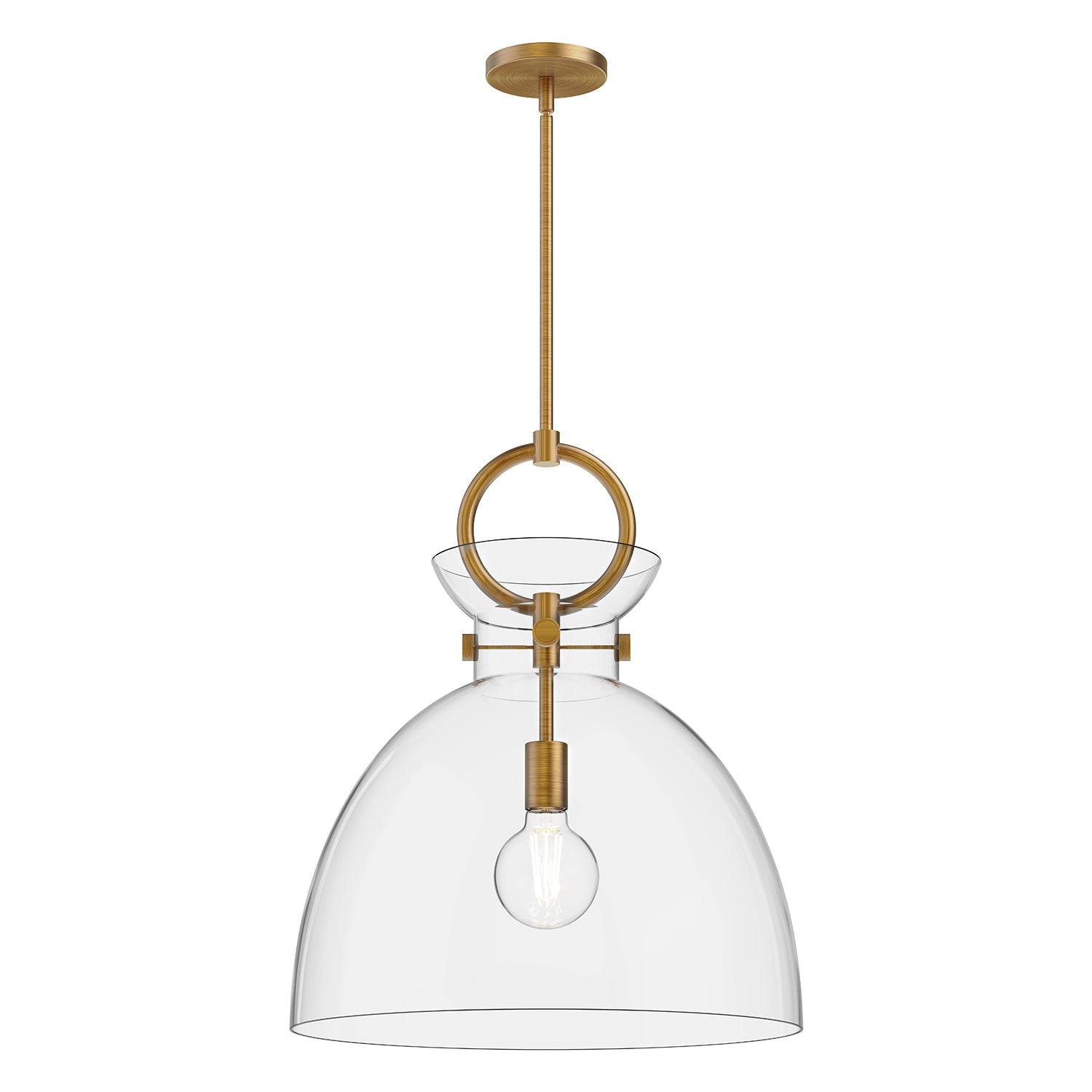 Alora Mood Waldo aged gold pendant PD411818AGCL