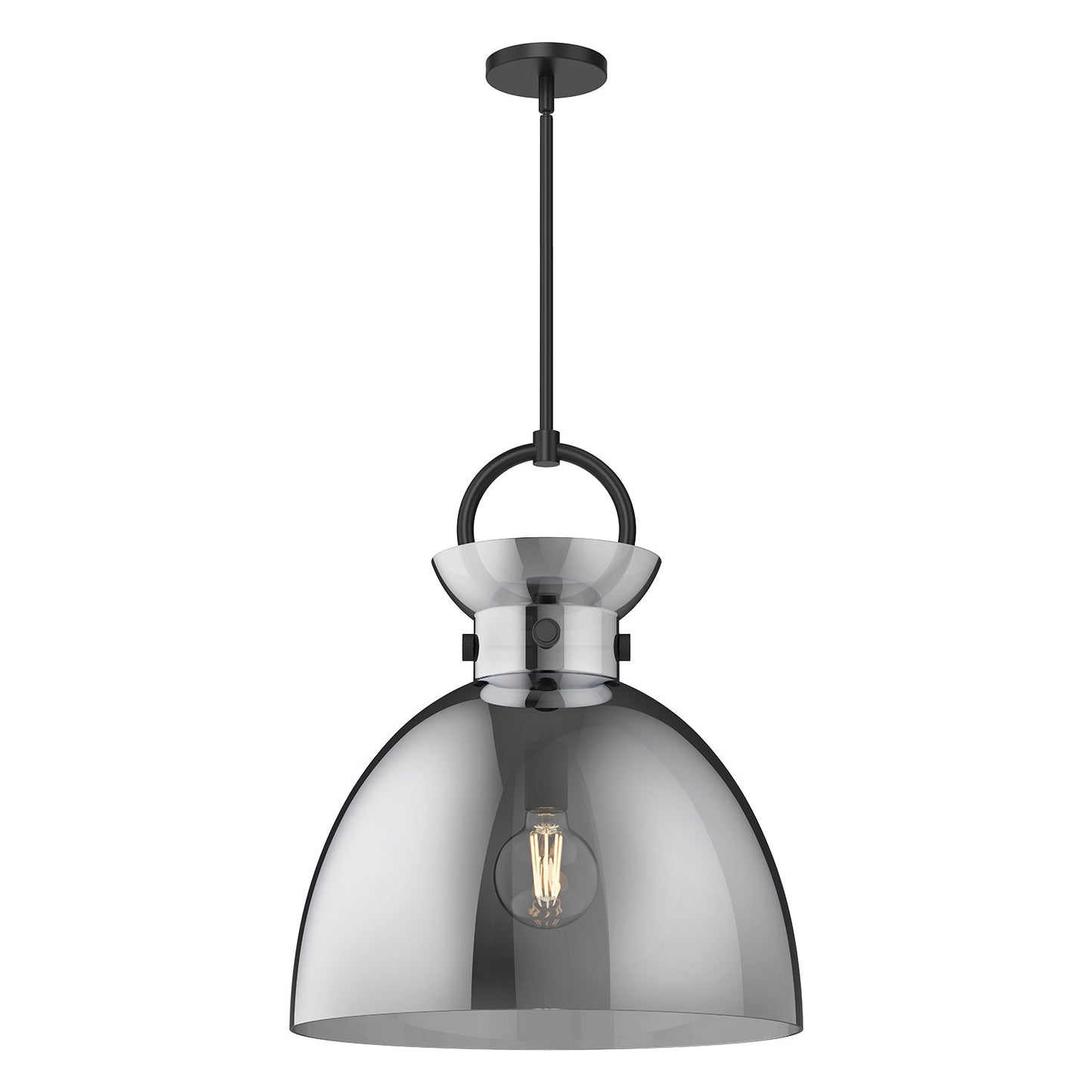 Alora Mood Waldo matte black pendant PD411818MBSM