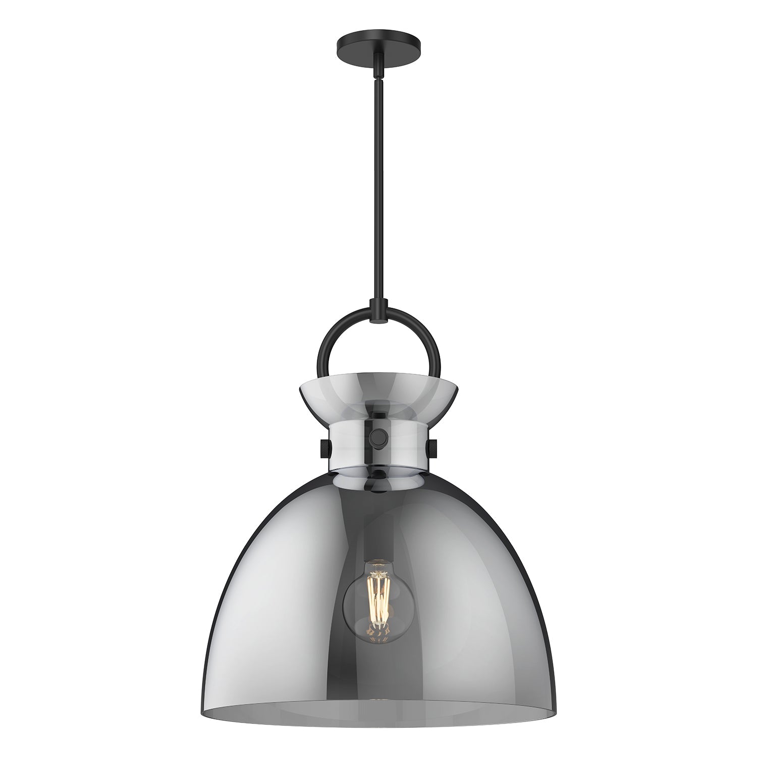 Alora Mood Waldo matte black pendant PD411818MBSM