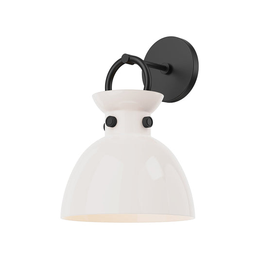 Alora Mood Waldo matte black vanity light WV411809MBGO