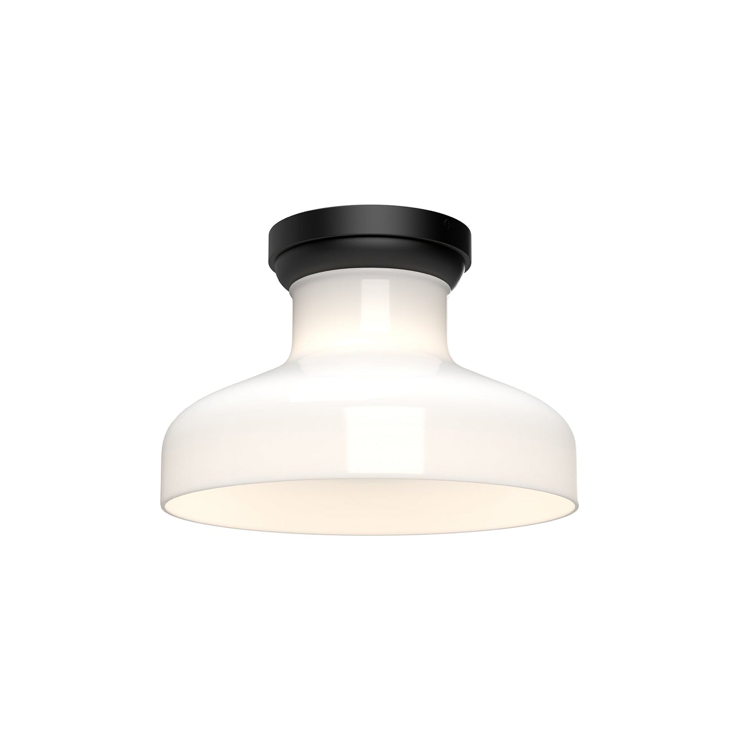 Alora Mood Westlake glossy opal glass flush mount FM540011MBGO