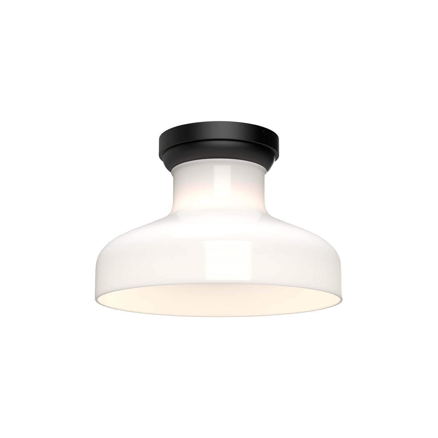 Alora Mood Westlake glossy opal glass flush mount FM540011MBGO