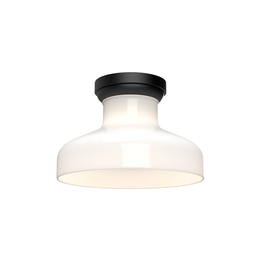 Alora Mood Westlake glossy opal glass flush mount FM540011MBGO
