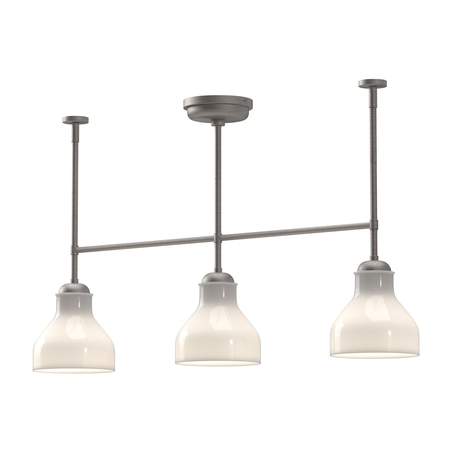 Alora Mood Westlake brushed nickel linear pendant LP540334BNGO