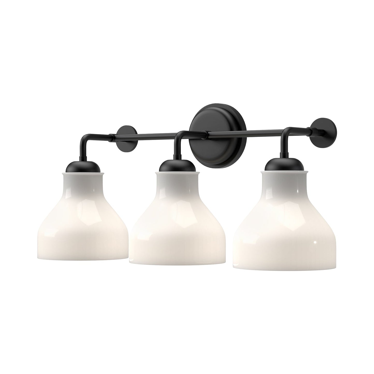 Alora Mood Westlake glossy opal glass vanity light VL540322MBGO