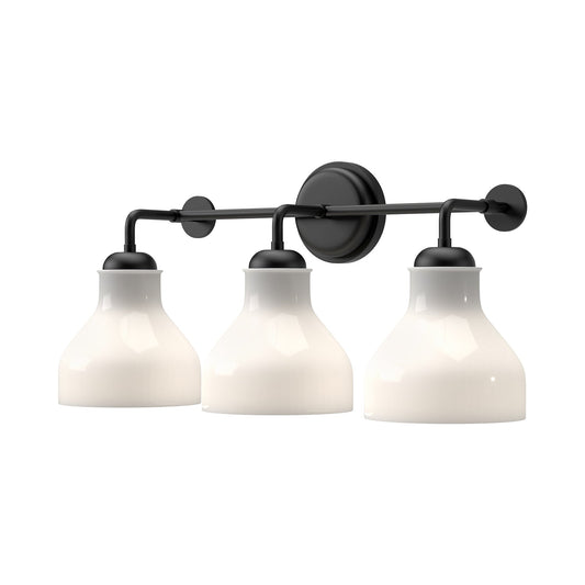 Alora Mood Westlake glossy opal glass vanity light VL540322MBGO