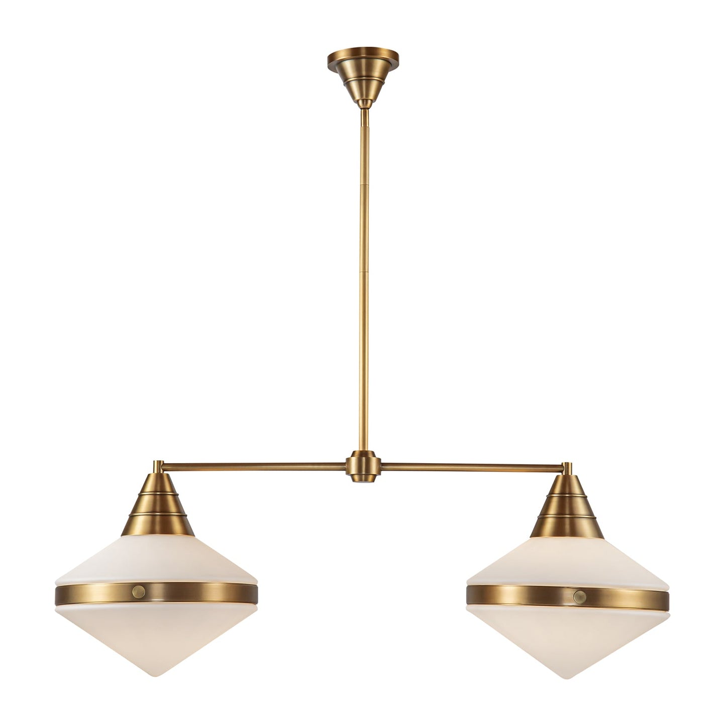 Alora Willard vintage brass linear pendant LP348241VBOP
