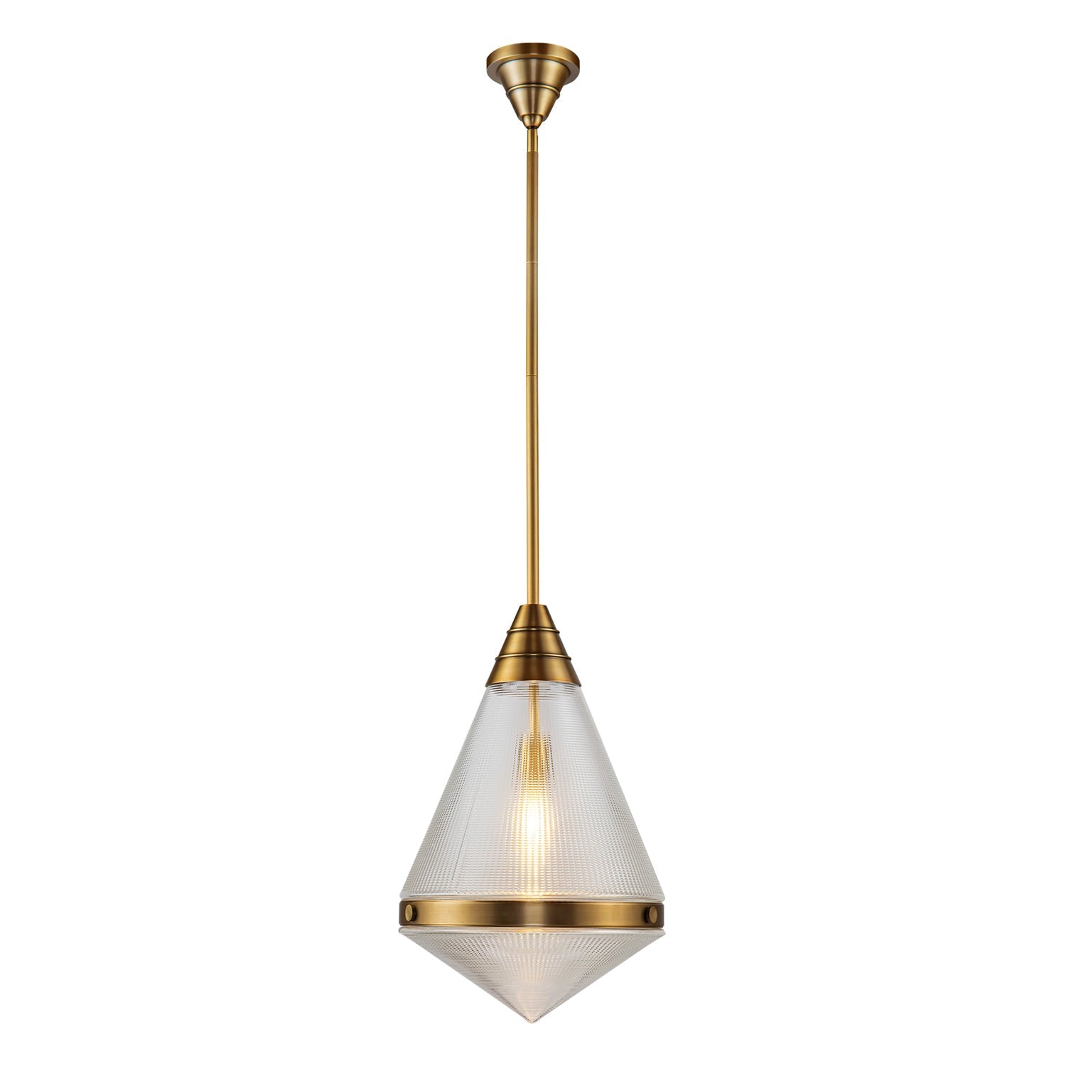 Alora Willard vintage brass pendant PD348022VBPG