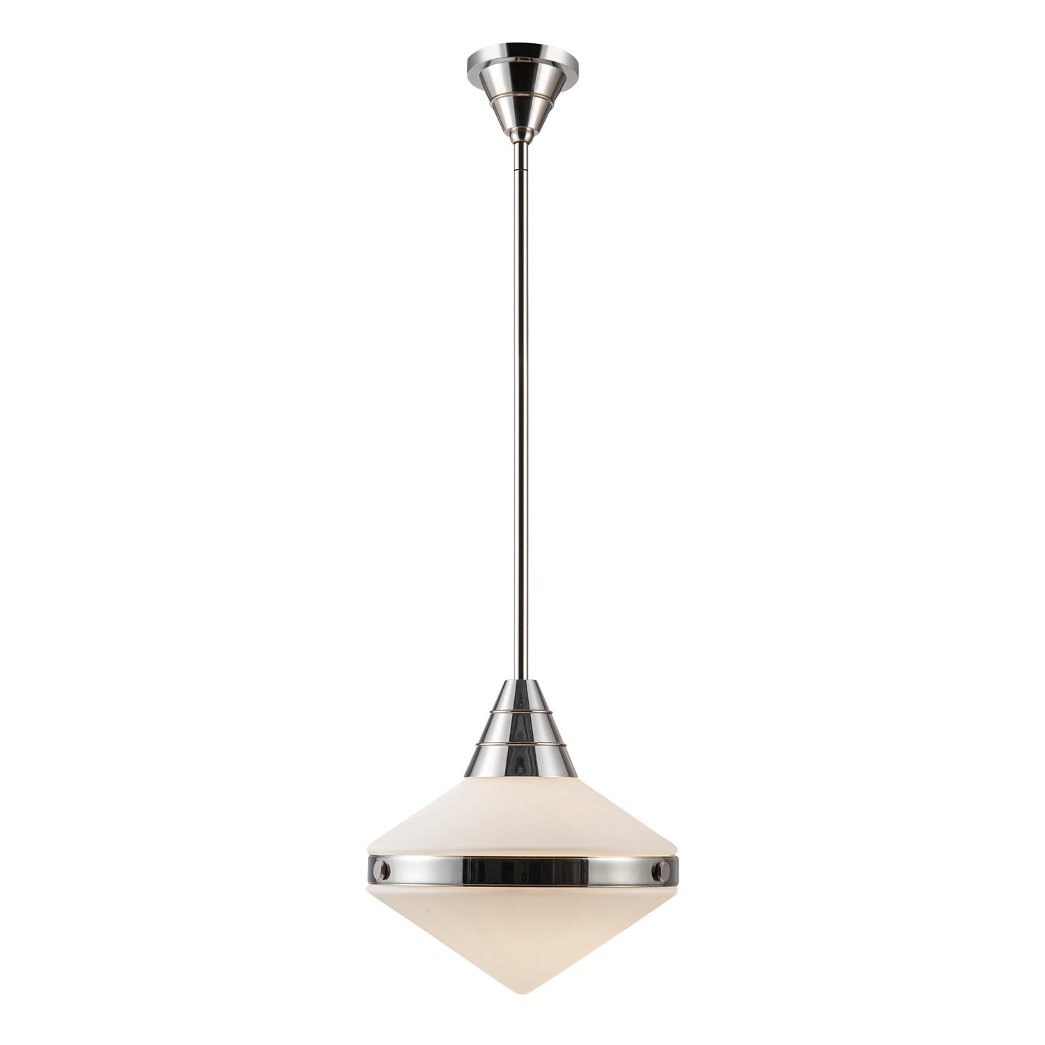 Alora Willard polished nickel pendant PD348114PNOP