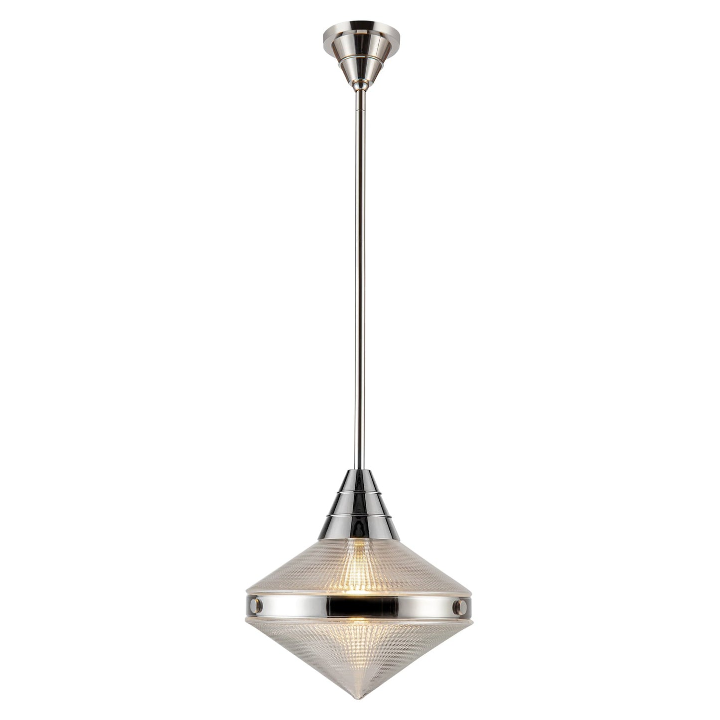 Alora Willard polished nickel pendant PD348114PNPG