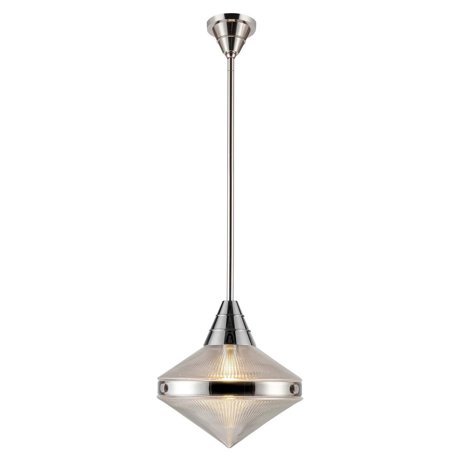 Alora Willard polished nickel pendant PD348114PNPG