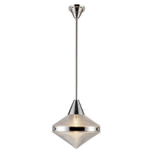 Alora Willard polished nickel pendant PD348114PNPG