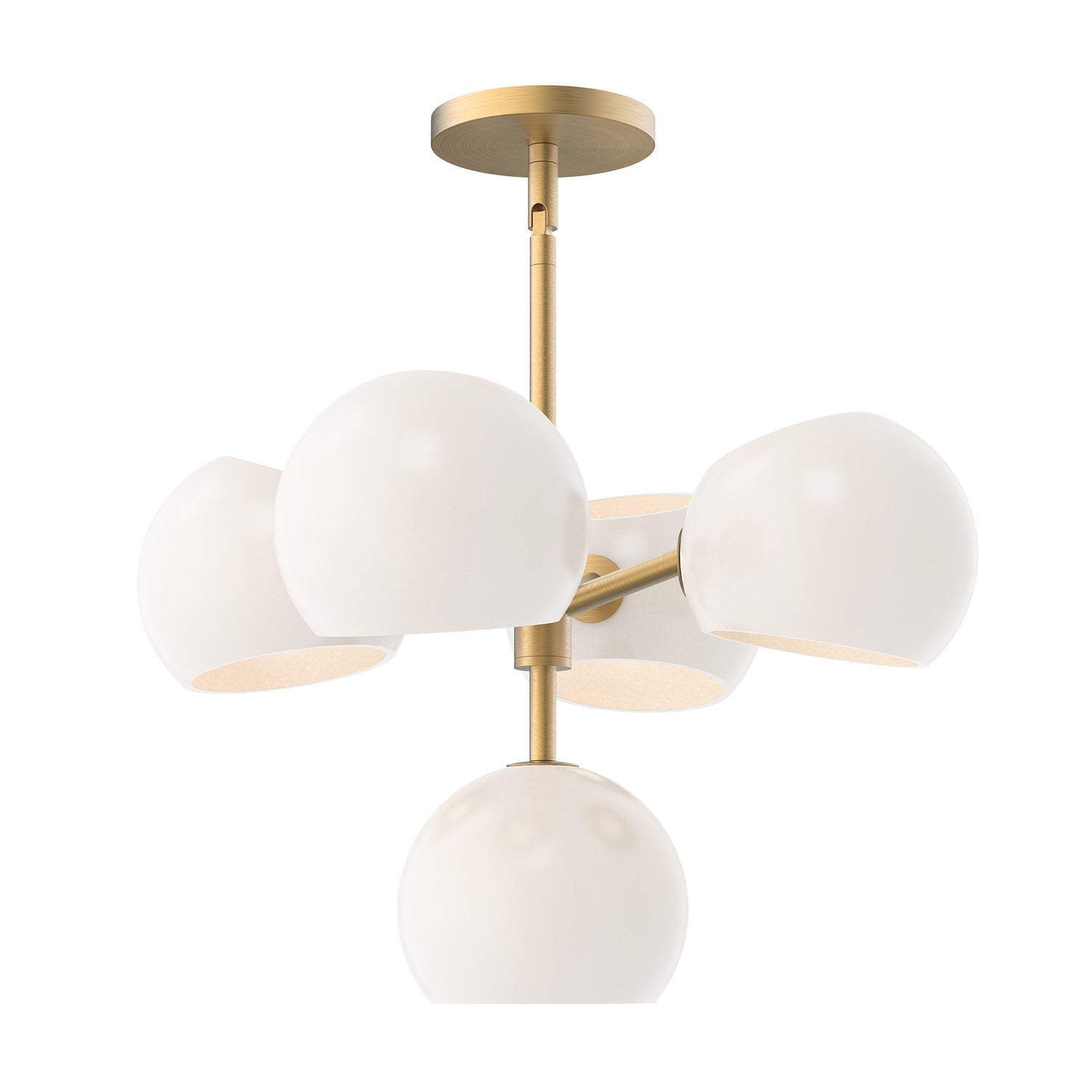 Alora Mood Willow brushed gold chandelier CH548518BGOP