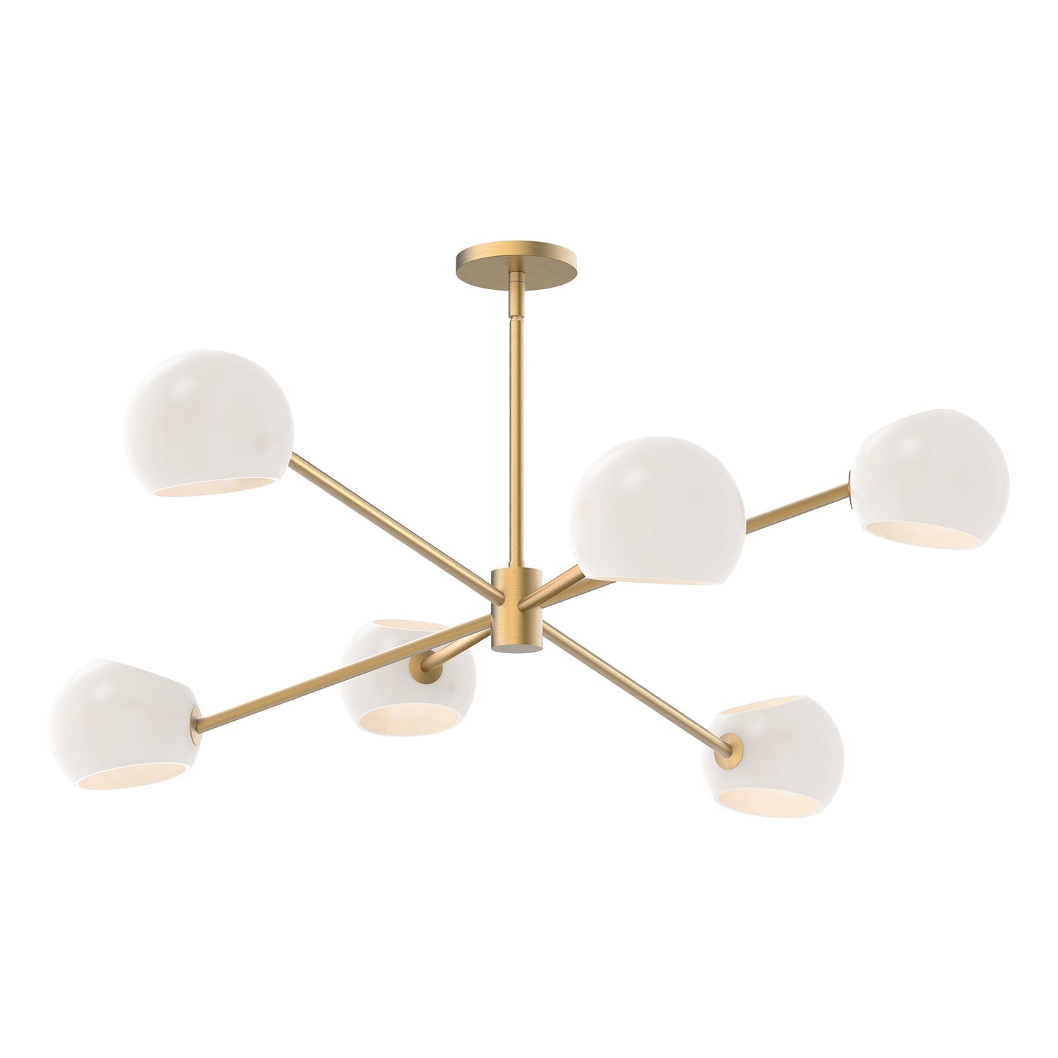 Alora Mood Willow brushed gold chandelier CH548637BGOP